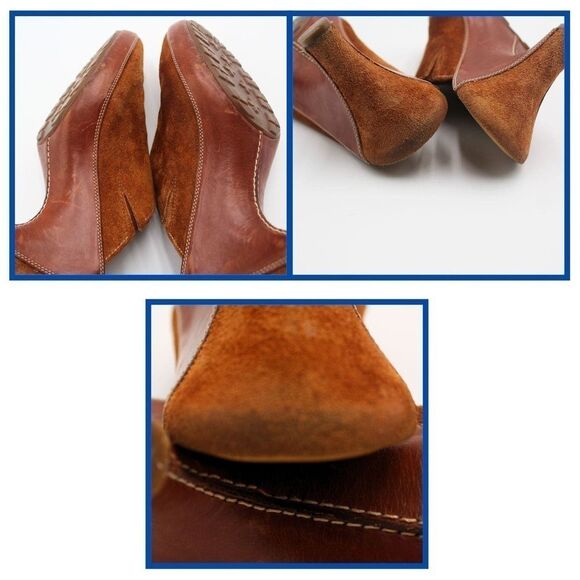 Cole Haan Suede Leather Clogs Shoes Slip-On Mules Tan Women's Size 8.5 B - Picture 9 of 9